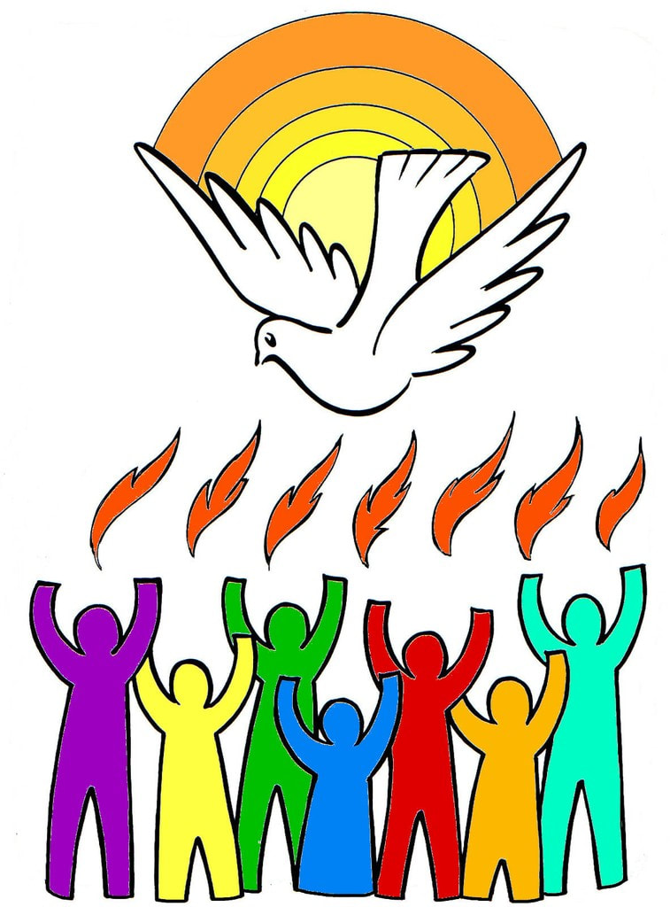 pentecost religious clipart free